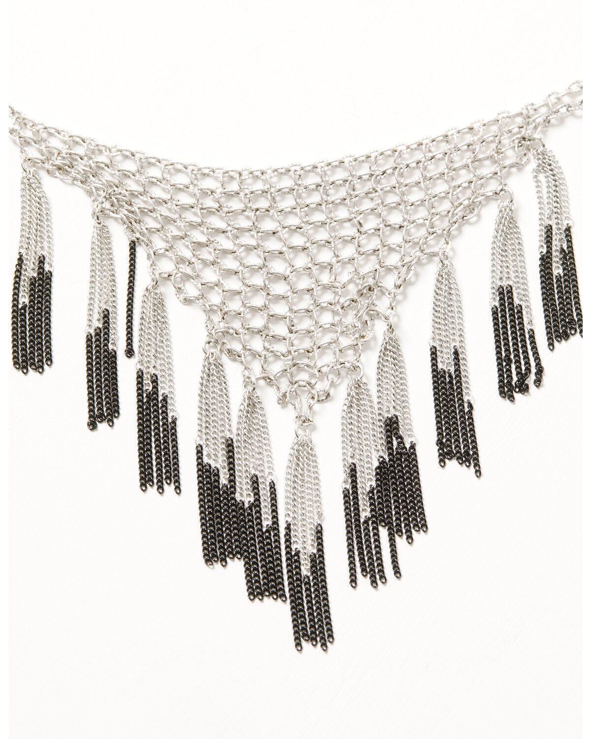 Image #3 - Lainey Wilson Women's Tassel Frontal Necklace, Silver, hi-res