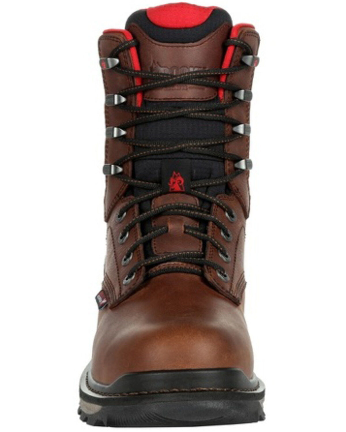 Image #5 - Rocky Men's Rams Horn Waterproof Work Boots - Soft Toe, Dark Brown, hi-res