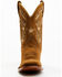 Caborca Silver Women's Maisie Star And Hearts Inlay Western Boots - Broad Square Toe, Tan, hi-res