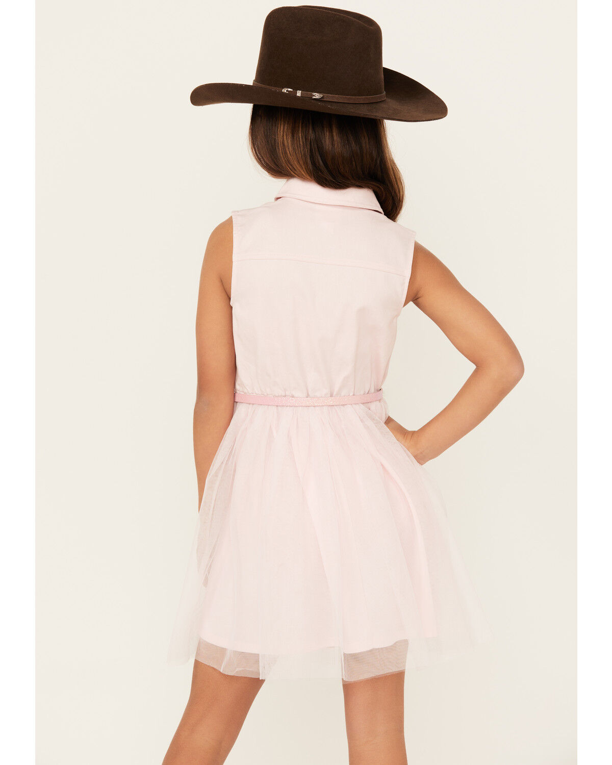 Image #4 - Sugar California Girls' Fringe Tutu Dress, Pink, hi-res