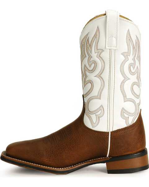 Image #3 - Laredo Men's Rancher Western Boots - Square Toe, Redwood, hi-res