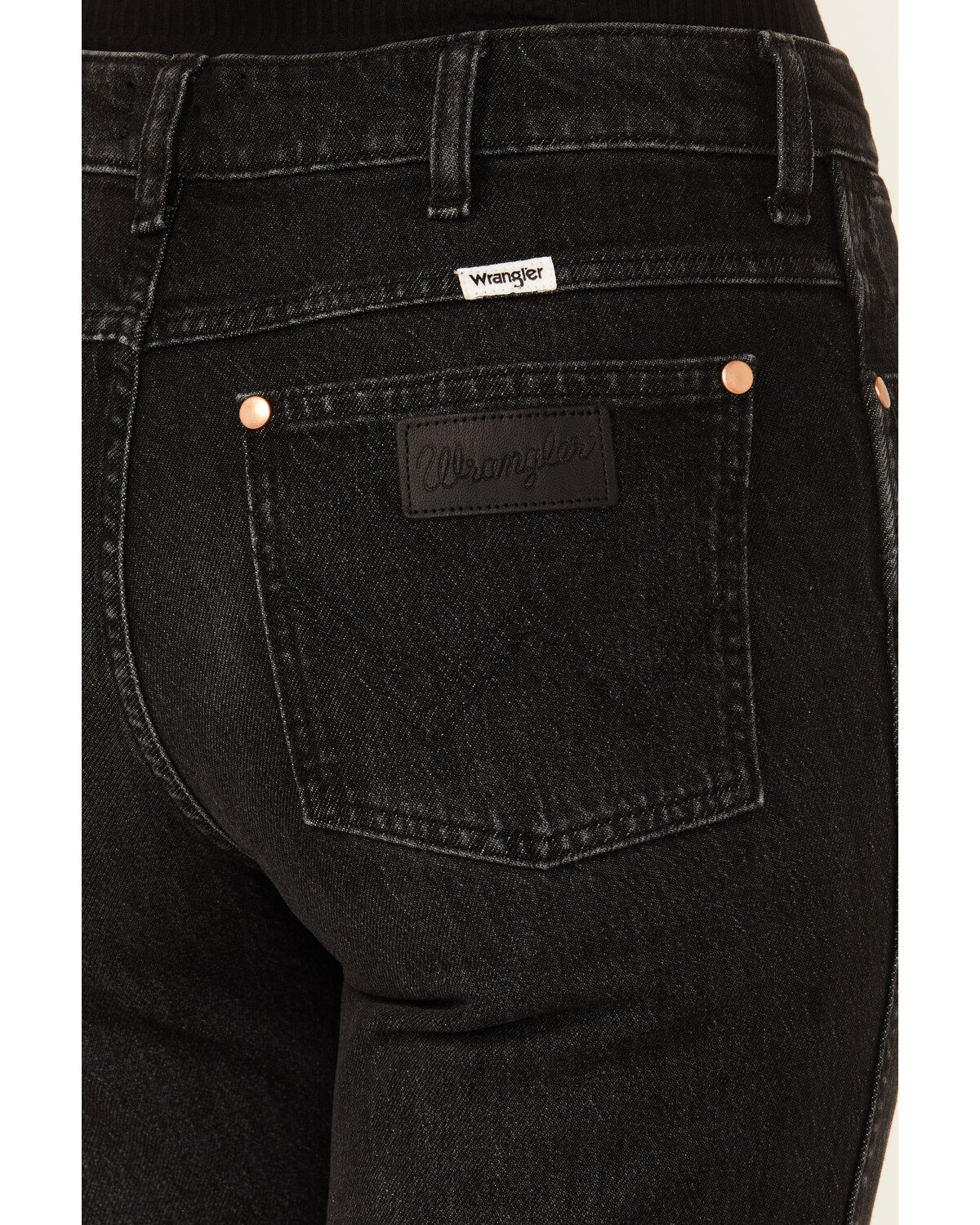 Image #4 - Wrangler Women's Wanderer High Rise Modern Flare Jeans, Black, hi-res