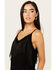 Image #2 - Idyllwind Women's Storm Fringe Cami, Black, hi-res