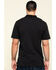 Image #2 - Hawx Men's Black Miller Pique Short Sleeve Work Polo Shirt - Tall , Black, hi-res