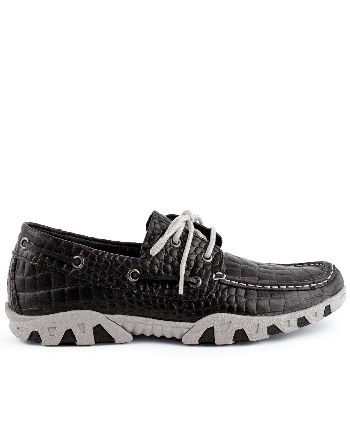 Image #2 - Ferrini Men's Croc Print Rogue Driving Shoes - Moc Toe, , hi-res