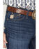 Image #2 - Cinch Men's Grant Dark Wash Relaxed Bootcut Performance Stretch Denim Jeans, Indigo, hi-res
