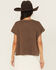 Image #4 - Cleo + Wolf Women's Country Roads Short Sleeve Cropped Graphic Tee, Brown, hi-res