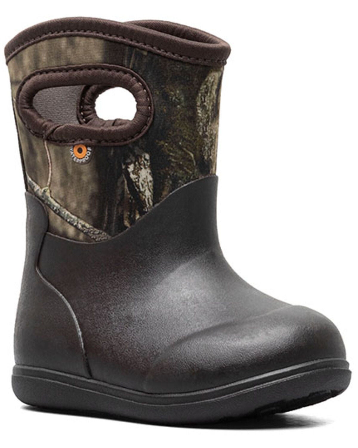 Bogs Toddler Boys' Classic Mossy Oak Rainboots, Black, hi-res