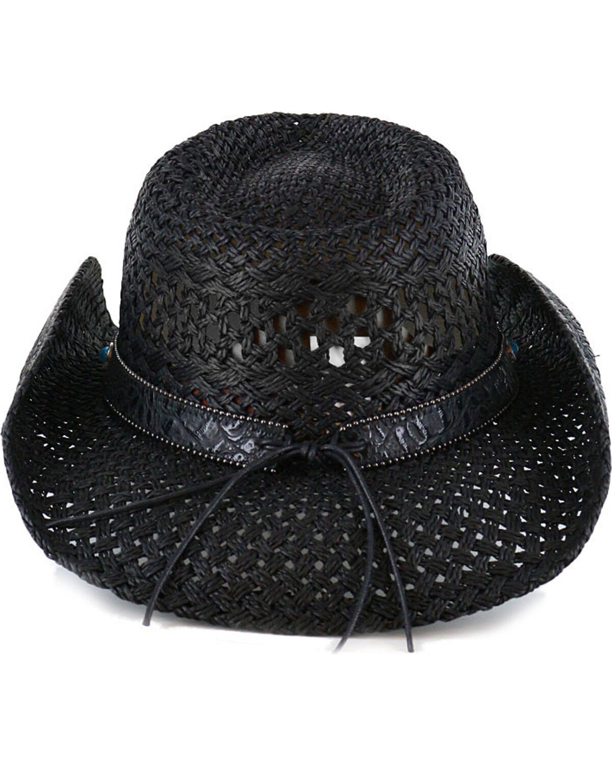 Image #3 - Shyanne® Women's Alabama Straw Hat, Black, hi-res