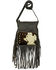 American West Women's Hair-On Pony Fringe Handbag, Chocolate, hi-res