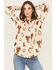 Image #1 - Ariat Women's Homestyle Rodeo Print Long Sleeve Button-Down Western Shirt, Natural, hi-res