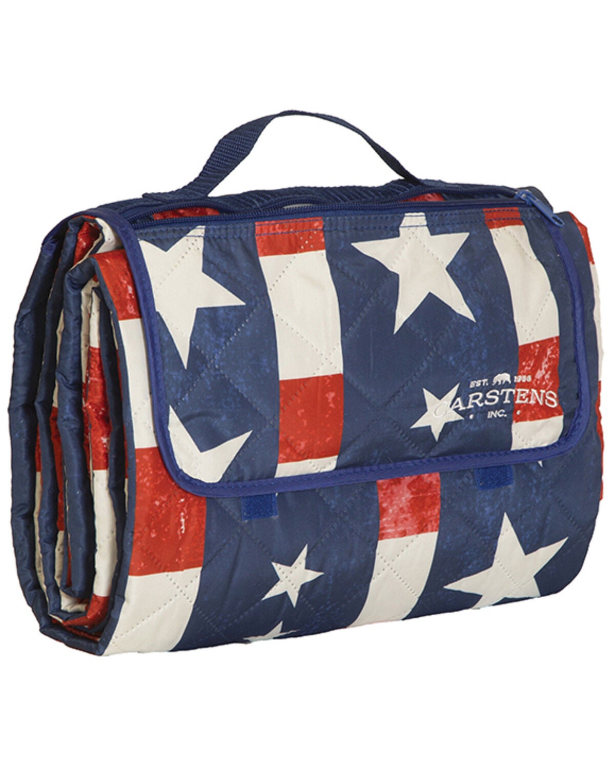 Image #2 - Carstens Home American Plaid Print Picnic Blanket, Multi, hi-res
