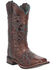 Laredo Women's Gillyann Western Boots - Broad Square Toe, Dark Brown, hi-res