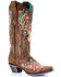 Image #1 - Corral Women's Deer Skull Western Boots - Snip Toe, Tan, hi-res