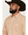 Image #2 - Cody James Men's Solid Long Sleeve Snap Denim Western Shirt - Big, Tan, hi-res