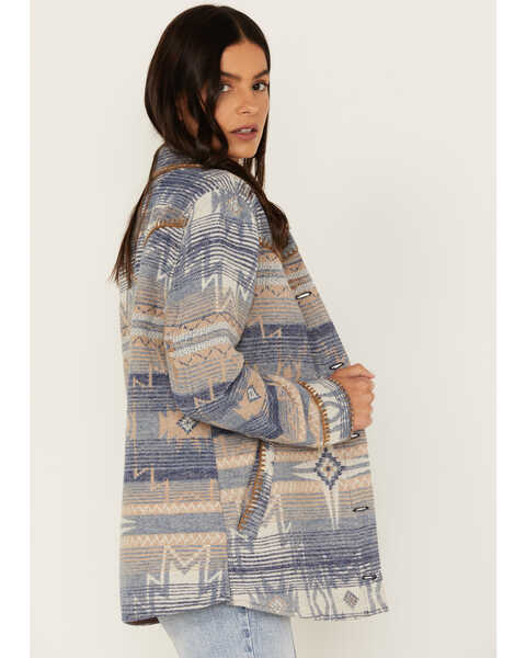 Idyllwind Women's Sanford Whip Stitch Blanket Jacket, Dark Blue, hi-res