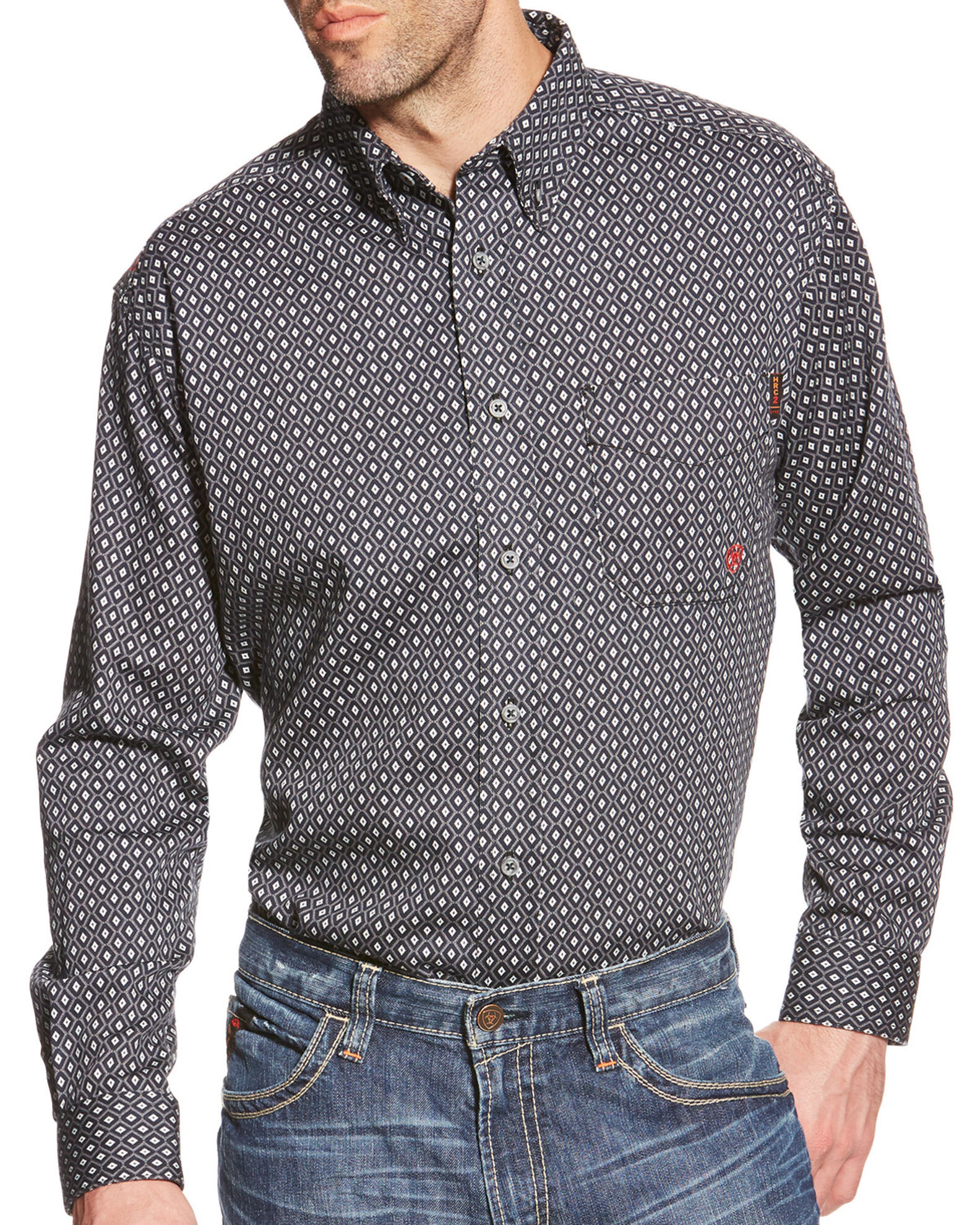 Ariat Men s FR Tyler Foulard Geo Print Long Sleeve Western Shirt Boot Barn