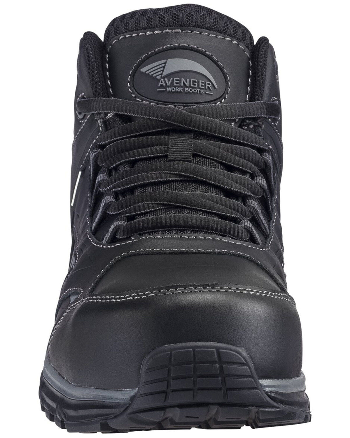 Image #5 - Avenger Men's Thresher Waterproof Work Shoes - Alloy Toe, Black, hi-res