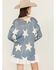 Image #4 - Rock & Roll Denim Women's Star Sweater, Blue, hi-res