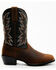 Image #2 - Durango Men's Westward Roughstock Western Performance Boots - Broad Square Toe, Dark Brown, hi-res