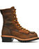 Image #2 - Carolina Men's Logger 8" Work Boots, Brown, hi-res