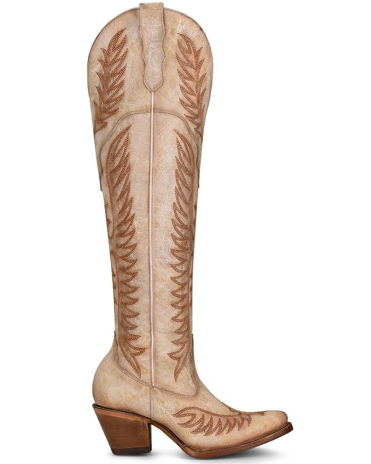 Image #2 - Corral Women's White Embroidery Western Boots - Round Toe, White, hi-res