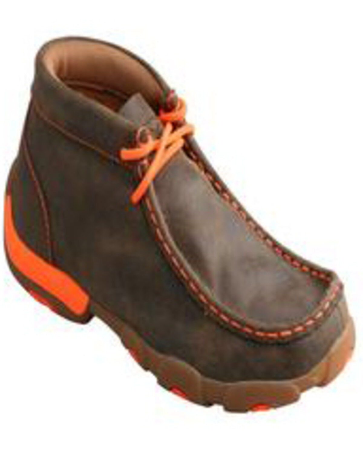 Image #1 - Twisted X Boys' Chukka Driving Mocs, Brown, hi-res
