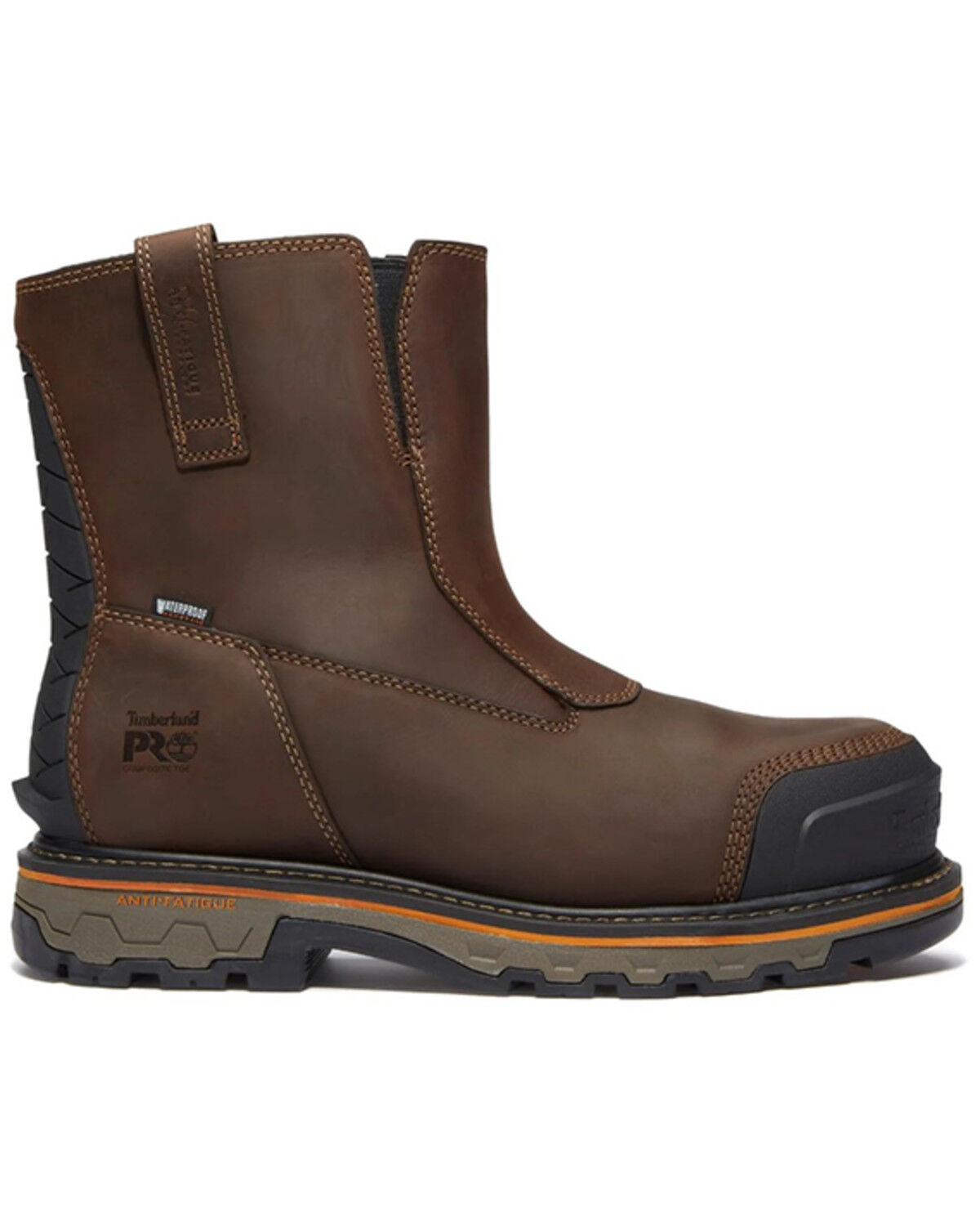 Image #2 - Timberland PRO Men's True Grit Waterproof Chelsea Work Boots - Composite Toe, Brown, hi-res