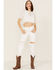 Image #2 - Z&L Women's Swiss Dot Costa Crop Top, White, hi-res