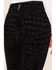 Image #4 - Ariat Women's R.E.A.L. Croc Flock High Rise Luxe Slim Trouser Denim Jeans, Black, hi-res