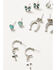 Image #2 - Shyanne Women's Cross, Bow, and Horseshoe Earring Set - 16 Piece, Silver, hi-res