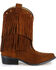 Image #2 - Shyanne® Girls' Fringe Snip Toe Western Boots, Brown, hi-res