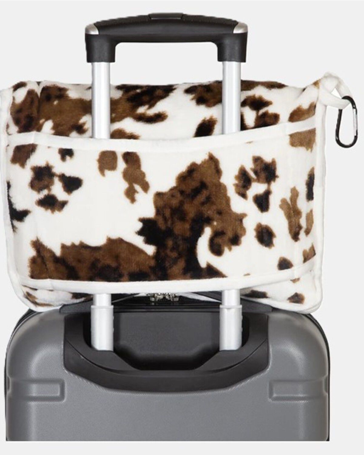 Image #3 - Carstens Home Wrangler Cow Print Travel Blanket, Cow Print, hi-res