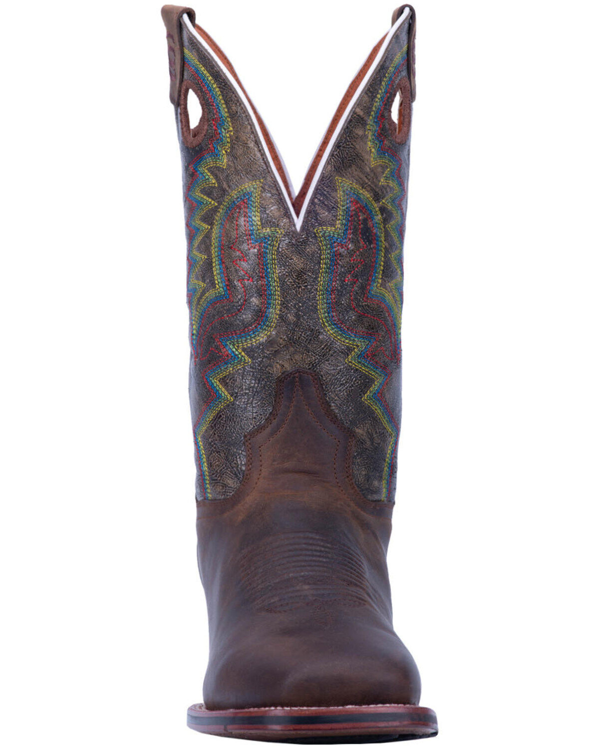 Image #5 - Dan Post Men's Chocolate Deuce Western Boots - Wide Square Toe, , hi-res