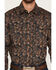 Image #3 - Wrangler Retro Men's Premium Paisley Print Long Sleeve Snap Western Shirt, Brown, hi-res