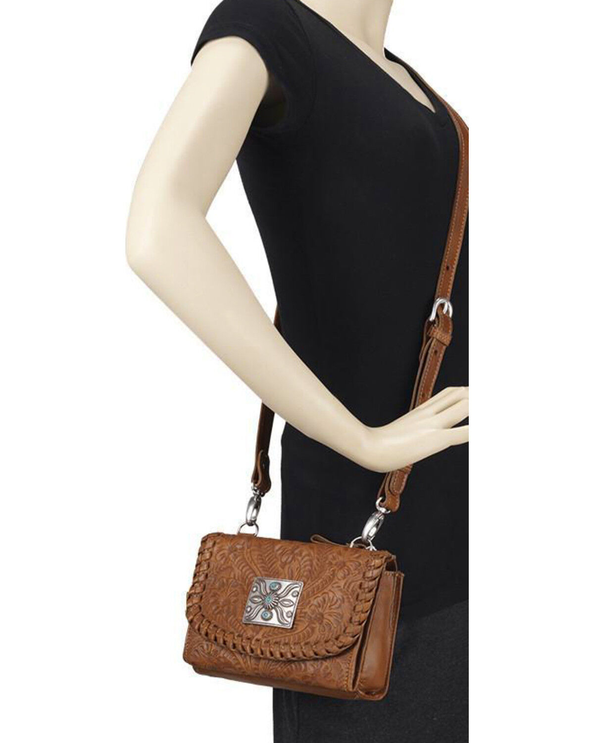 Image #4 - American West Women's Two Step Small Crossbody Bag, , hi-res