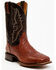Dan Post Men's Exotic Full-Quill Ostrich Western Boots - Broad Square Toe, Cognac, hi-res