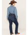 Ariat Women's Mid Rise Dark Wash Candace Straight Jeans - Plus, Blue, hi-res