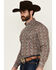 Image #2 - Roper Men's Amarillo Paisley Print Long Sleeve Button-Down Western Shirt, Multi, hi-res