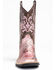 Image #4 - Shyanne Girls' Aria Faux Leather Western Boots - Square Toe, Pink, hi-res