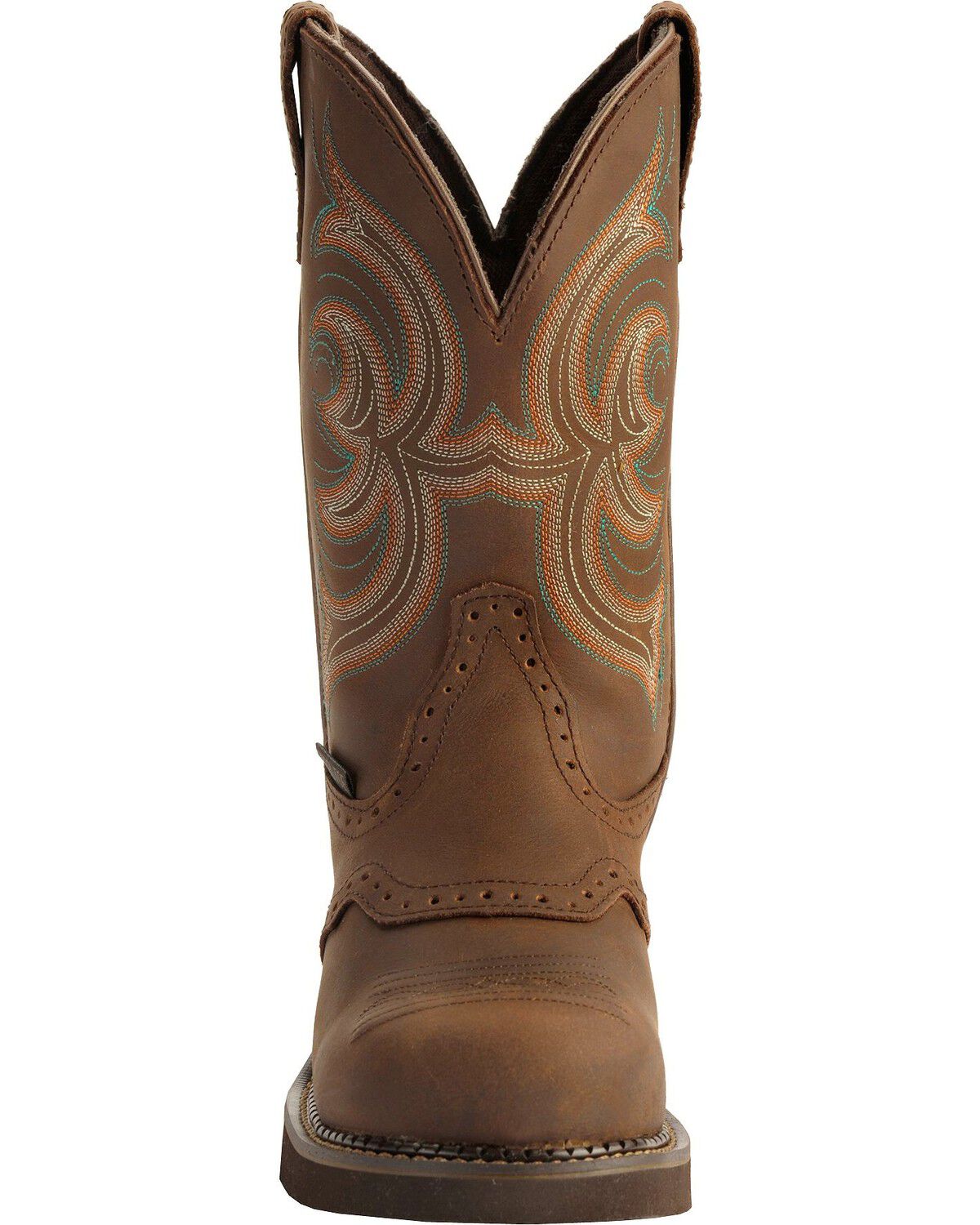 justin women's waterproof work boots