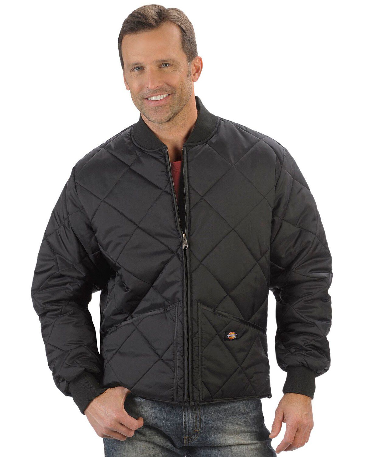 Image #1 - Dickies Diamond Quilted Nylon Work Jacket, , hi-res