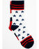 Shyanne Women's Stars & Stripes Crew Socks - 2-Pack, Red/white/blue, hi-res