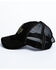 Moonshine Spirit Men's White On Black Logo Print Mesh Ball Cap, Black, hi-res