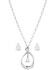 Image #1 - Montana Silversmiths Women's Crystal Embrace Jewelry Set - 2 Piece, Silver, hi-res