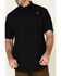 Image #3 - Ariat Men's Black Tek Solid Button Short Sleeve Western Shirt, Black, hi-res
