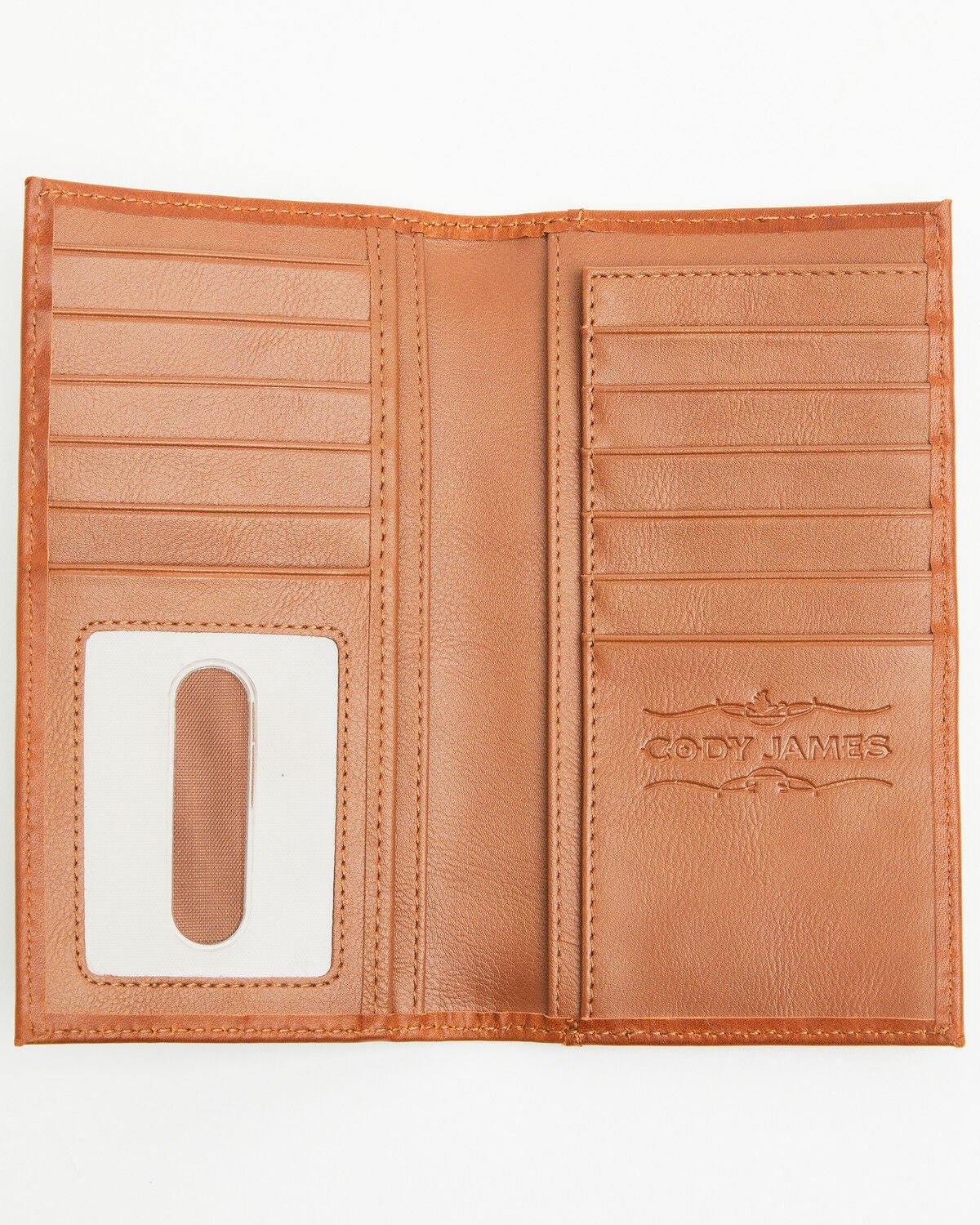 Image #2 - Cody James Men's Conway American Flag Rodeo Wallet, Brown, hi-res