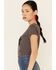 Shyanne Women's Desert Dream Weaver Graphic Tee , Charcoal, hi-res