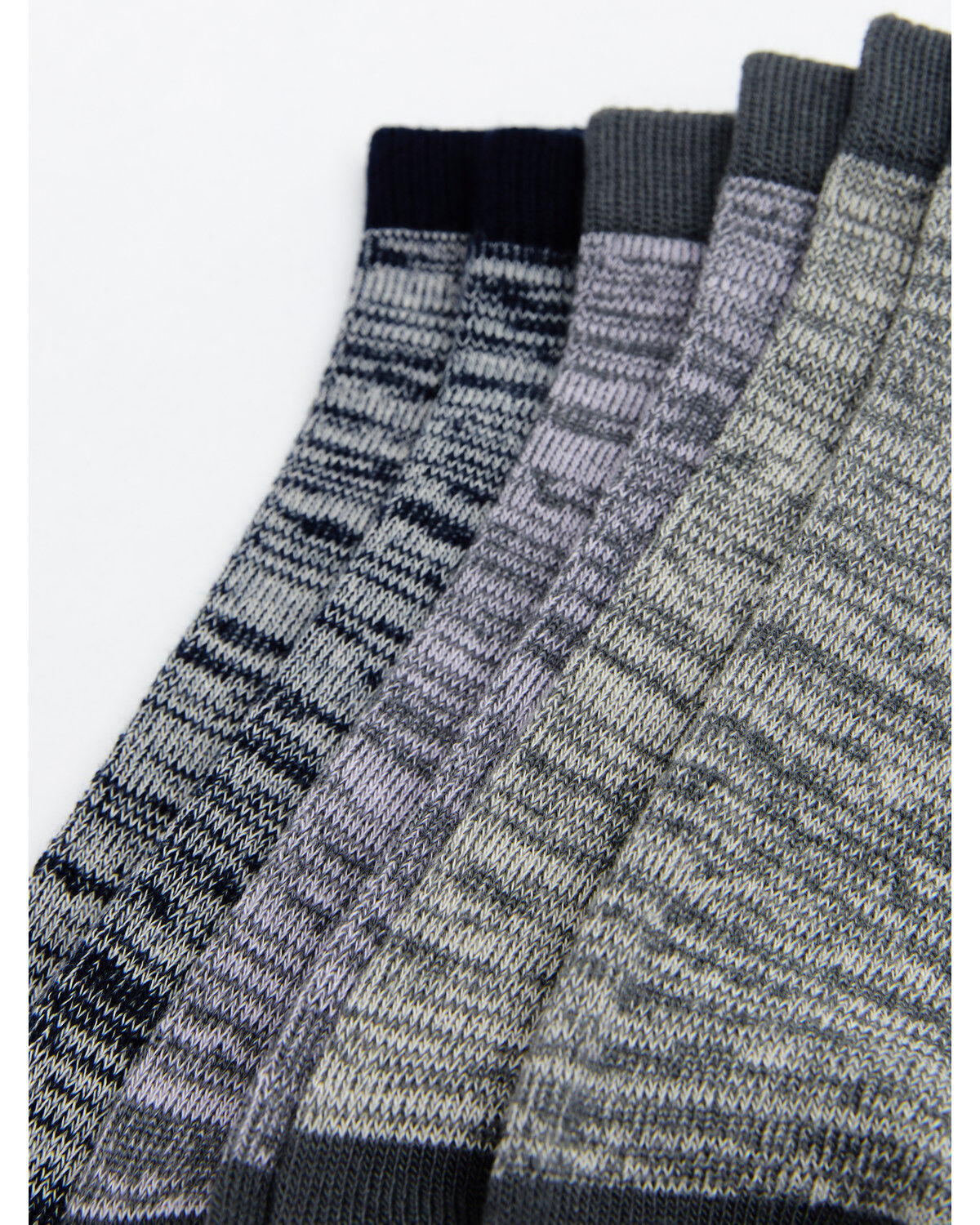 Image #2 - Shyanne Women's Space Dye No Show Socks - 3 Pack, Multi, hi-res