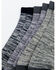 Image #2 - Shyanne Women's Space Dye No Show Socks - 3 Pack, Multi, hi-res